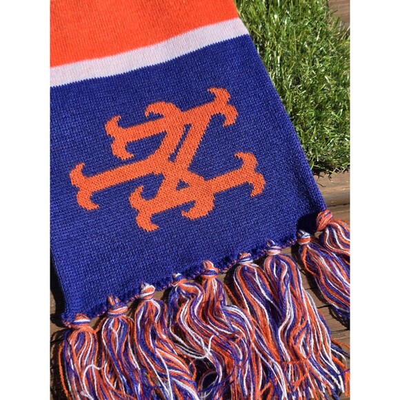 47 BrandNY Mets Scarf MLB Scarf Winter Adult OSFA NWT Breakaway Double Sided - Picture 8 of 12